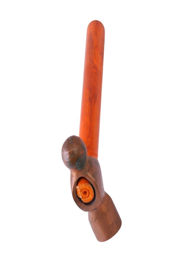 LOVELY 700 Gms Copper Hammer Ball Pein Type Copper Mallet with wooden Handle Pack of 1 Pc. - Image 2